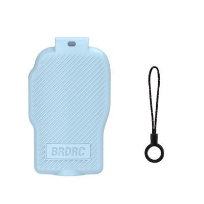 Syncovia for BRDRC Protective Cover Filter Storage Slots for Osmo Pocket 3 Accessorise Accessories Lens Cap Hard Case with Soft Lining(Short Blue)