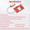 4 Pack GY-NEO6MV2 NEO-6M GPS Module - Flight Controller Module Board 3V-5V with Super Strong Ceramic Antenna Compatible with Ar duino ESP 32 Rasp Berry P i EEPROM APM 2.5 (Red) view 3