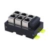 1pcs RJ45 Ethernet to 6P Terminal Hub Module 2 3 4 5 6 Hole Channel Plug-in Network Port(6Ports) view 2