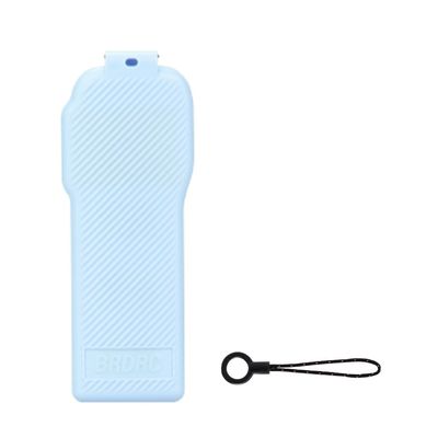 Syncovia for BRDRC Protective Cover Filter Storage Slots for Osmo Pocket 3 Accessorise Accessories Lens Cap Hard Case with Soft Lining(Long Blue)