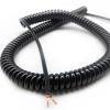 ACFFVBW Coiled Extension Cord, 2 Core 1.5mm2 CNC Spiral Power Cord 15AWG Black Stretchable Cable Telescopic Stranded Coiled Wire(Stretch 1 Meter) view 1