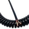 ACFFVBW Coiled Extension Cord, 2 Core 1.5mm2 CNC Spiral Power Cord 15AWG Black Stretchable Cable Telescopic Stranded Coiled Wire(Stretch 1 Meter) view 2