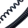 ACFFVBW Coiled Extension Cord, 2 Core 1.5mm2 CNC Spiral Power Cord 15AWG Black Stretchable Cable Telescopic Stranded Coiled Wire(Stretch 1 Meter) view 3