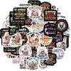 50 Pcs Sarcastic Skeleton Stickers, Dark Humor Designs view 1