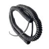 ACFFVBW Coiled Extension Cord, 2 Cores Wavy Spring Shrinkable Cable 18AWG 20AWG 24AWG Pure Copper Cord Elastic Telescopic Power Extension(0.75mm2 18awg,Stretch 1.25 Meters) view 1