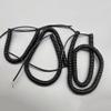 ACFFVBW Coiled Extension Cord, 2 Cores Wavy Spring Shrinkable Cable 18AWG 20AWG 24AWG Pure Copper Cord Elastic Telescopic Power Extension(0.75mm2 18awg,Stretch 1.25 Meters) view 4