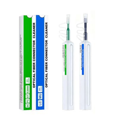 2PC Fiber Optic Cleaner Pen Set,New Upgrade,1.25mm LC/MU and 2.5mm SC/FC/STE2000 for Fiber Optic Connectors Cleaning, 800+ Cleans,Fiber Optic Cleaner Tools