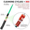 2PC Fiber Optic Cleaner Pen Set,New Upgrade,1.25mm LC/MU and 2.5mm SC/FC/STE2000 for Fiber Optic Connectors Cleaning, 800+ Cleans,Fiber Optic Cleaner Tools view 2
