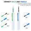 2PC Fiber Optic Cleaner Pen Set,New Upgrade,1.25mm LC/MU and 2.5mm SC/FC/STE2000 for Fiber Optic Connectors Cleaning, 800+ Cleans,Fiber Optic Cleaner Tools view 4