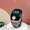 Ring Counter Finger, Adjustable Size Digital Display Smart Ring With Display Type-C Charging Electronic Counter Alarm Clock Clicker Ring, 18/20/22mm(Gold) view 3