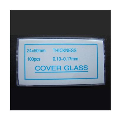 ZTBH Microscope Accessories Kit 24X50mm Microscope Glass Slide Cover Slips Blank Slides-Microscope Accessory 0.13-0.17mm 100PCS Microscope Slides