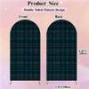 6.6FT Wedding Arch Backdrop Cover Tartan Seamless Blue Black Green Red Gold Plaid Spandex Fitted Fabric Round Top Stretchy Stand Covers for Baby Shower Birthday Party Decoration view 2
