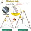 ERoomQ Tripod Confined Space Rescue Tripod Confined Space Tripod Heavy Duty Aluminum for Deep Well/Sewerage/Flue, Adjustable Height Lifting Rescue Equipment, Retractab(1800lbs(82ft Winch) view 4