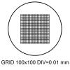 Microscope Accessories Kit Optical Microscope Micrometer Diameter 20mm X Y Cross Ruler Grid Reticle Scale Microscope Slides(MS-1-L) view 2