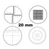 Microscope Accessories Kit Optical Microscope Micrometer Diameter 20mm X Y Cross Ruler Grid Reticle Scale Microscope Slides(MS-1-L) view 3