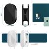 BaotyJie 2 Pieces Sticky Charging Cable Organizer Fit 1M Cables 2.5x0.8x1.4inch Multifunctional Lightweight Space Saving Cord Holder, Black view 2