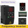 1Pcs VFD 1Phase Input 3Phase Output 220V Variable Frequency Vector Drive Converter Inverter 0.75/1.5/2.2KW Motor Speed Controller(1.5KW,3PH to 3PH 220V) view 2