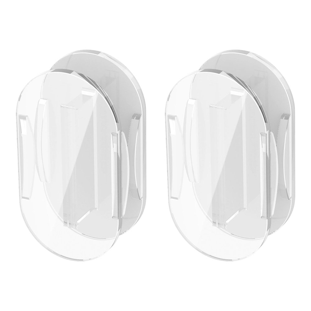 AsrMyjcx 2Pcs Self Sticky USB Cable Winder Organizer Cord Holder Sturdy Multifunctional for PC Desktop Wire Management Fit 1M Cables, Transparent