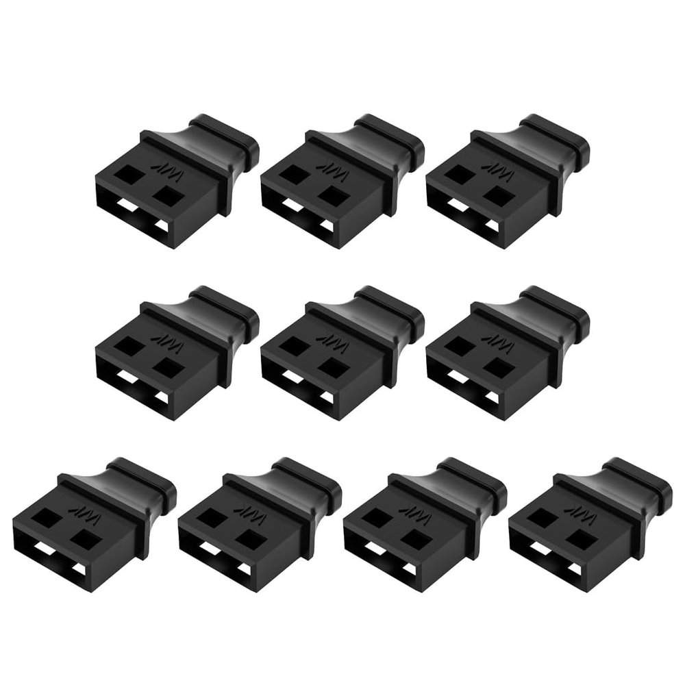 Silicone USB Port Protectors with Ergonomic Handle, Secure Dustproofs Caps for Laptop PC