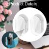 BaotyJie 2 Pieces Sticky Charging Cable Organizer Fit 1M Cables 2.5x0.8x1.4inch Multifunctional Lightweight Space Saving Cord Holder, Transparent view 3