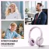 USB C Wired Over-Ear Headphones with Microphone, Volume Control, Share Port, and Adjustable Headband Foldable Stereo Headset for Adult/Teens for iPhone 16, Samsung, Laptop, Gaming, Travel view 4
