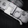 Iborrys Thumb Up Grip  Compatible with Fujifilm Fuji X-E5 XE5 Camera, Hot Shoe Thumb Rest Support Grip Original all-aluminum retro diamond engraving technology | Improves shooting stability (Silver) view 3