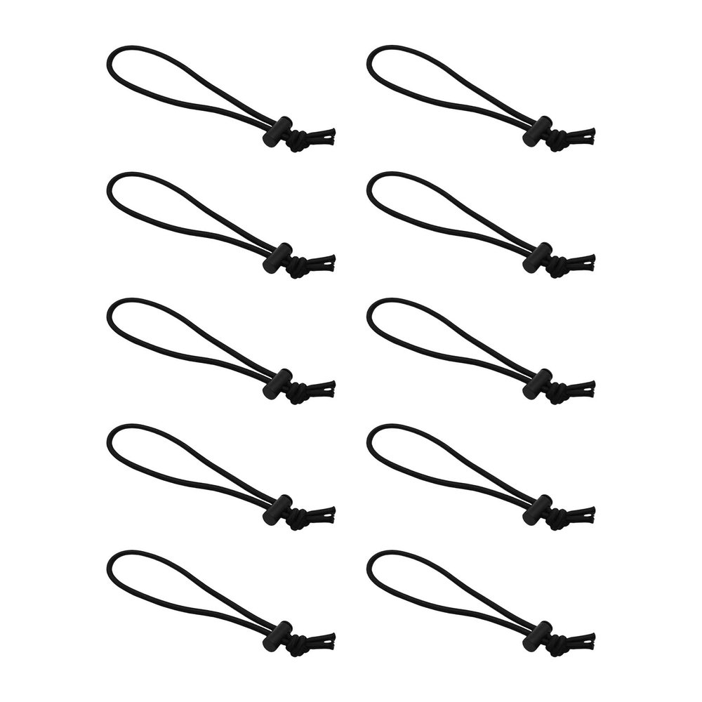 10Pcs Bungee Cord Clip Elastic Cable Tie Strap Hook Adjusted Cord Elastic Rope with Buckle Tie Down Strap