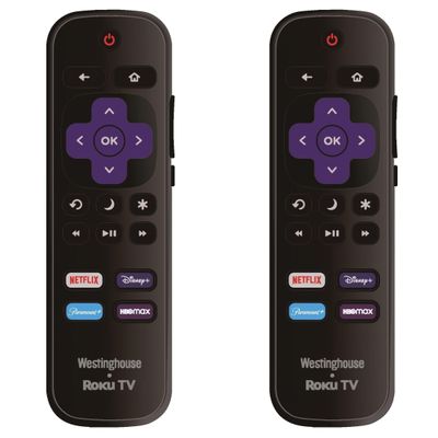2 Pack - OEM Replacement Remote Control fit for All Westinghouse Roku TV Smart TVs Not for Roku Stick and Roku Box (Netflix/Apple TV+ / Paramount+ / HBO Max)