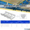 Kable Kontrol Square Splice Washer 2 Pcs Washer Brackets, Wire Mesh Tray Cable Management Rack Cords Organizer, Zinc Plated Steel NEC Approved for Network, Fiber Optic, Cabling Accessory view 4