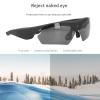 Tangxi Smart Video Glasses with Camera, 1080P HD Camera Glasses Wearable Sunglasses, Audio and Video Recording, for Outdoor Sports, Cycling, Driving, Hiking (Black) view 3