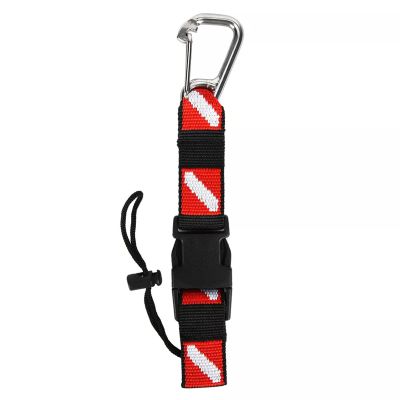 GREYWAWA Scubas Lanyard Clip With Webbings Strap Quickly Release Buckles Nylon Scubas Diving AntiLost For Underwater Diving Cameras And Lights