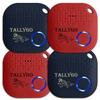 Bluetooth Item Finder (iOS and Android Compatible) - Key Finder, Item Locator, Phone Finder, Wallet, Purse, Backpack, Tools, Extra Batteries, Inventory List, (TG_Tracker Blue-Red 4-Pack) view 1