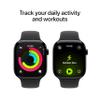 Apple Watch Series 11 [GPS 46mm] Smartwatch with Jet Black Aluminum Case with Black Sport Band - M/L. Sleep Score, Fitness Tracker, Health Monitoring, Always-On Display, Water Resistant view 3
