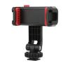 360 Degree Rotation Phone with Cold Shoe Mount, Phone Bracket Holder for Microphone and Fill , 14/ Inch Screw Hole for Tripod, Compatible with view 1