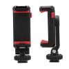 360 Degree Rotation Phone with Cold Shoe Mount, Phone Bracket Holder for Microphone and Fill , 14/ Inch Screw Hole for Tripod, Compatible with view 3