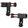 360 Degree Rotation Phone with Cold Shoe Mount, Phone Bracket Holder for Microphone and Fill , 14/ Inch Screw Hole for Tripod, Compatible with view 4