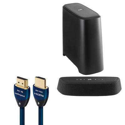 Polk Audio Magnifi Mini AX Soundbar System with AudioQuest Sky 3m HDMI Cable