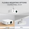 Boss A5 Smart Projector | Full HD 1080P LED | 4000 Lumens Brightness | Android WiFi Bluetooth | Auto Focus | Auto Keystone | Up to 12ft Screen | Home Theater & Gaming Compatible view 2