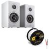 Polk Audio Reserve R100 Bookshelf Speaker Cable Bundle (White) view 1