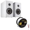 Polk Audio Reserve R200 Bookshelf Speaker Cable Bundle (White) view 1