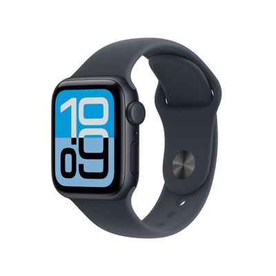 Apple Watch SE 3 [GPS + Cellular 40mm] Smartwatch with Midnight Aluminum Case with Midnight Sport Band - M/L. Fitness and Sleep Trackers, Heart Rate Monitor, Always-On Display, Water Resistant