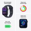 Apple Watch SE 3 [GPS + Cellular 40mm] Smartwatch with Midnight Aluminum Case with Midnight Sport Band - M/L. Fitness and Sleep Trackers, Heart Rate Monitor, Always-On Display, Water Resistant view 2