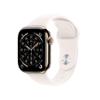 Apple Watch Series 11 [GPS + Cellular 42mm] Smartwatch with Gold Titanium Case with Light Blush Sport Band - S/M. Sleep Score, Fitness Tracker, Health Monitoring, Always-On Display, Water Resistant view 1