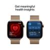 Apple Watch Series 11 [GPS + Cellular 42mm] Smartwatch with Gold Titanium Case with Gold Milanese Loop. Sleep Score, Fitness Tracker, Health Monitoring, Always-On Display, Water Resistant view 4