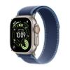 Apple Watch Ultra 3 [GPS + Cellular 49mm] Running & Multisport Smartwatch w/Rugged Titanium Case w/Blue/Bright Blue Trail Loop - M/L. Satellite Communications, Advanced Health & Fitness Tracking view 1