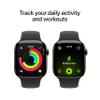 Apple Watch Series 11 [GPS + Cellular 42mm] Smartwatch with Slate Titanium Case with Black Sport Band - S/M. Sleep Score, Fitness Tracker, Health Monitoring, Always-On Display, Water Resistant view 3