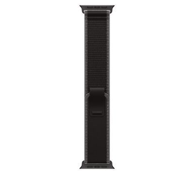 Apple Watch Band - Trail Loop - 49mm - Black/Charcoal - M/L - Black Titanium Finish