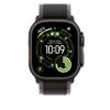 Apple Watch Band - Trail Loop - 49mm - Black/Charcoal - M/L - Black Titanium Finish view 3
