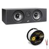 Polk Audio Reserve R400 Center Channel Speaker Cable Bundle (Black) view 1