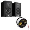 Polk Audio Reserve R100 Bookshelf Speaker Cable Bundle (Black) view 1